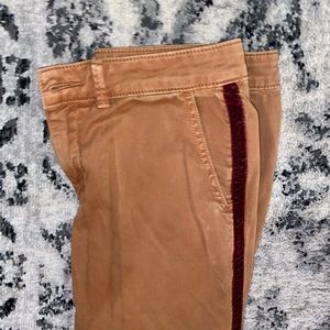 Anthropologie pilcro chinos velvet stripe